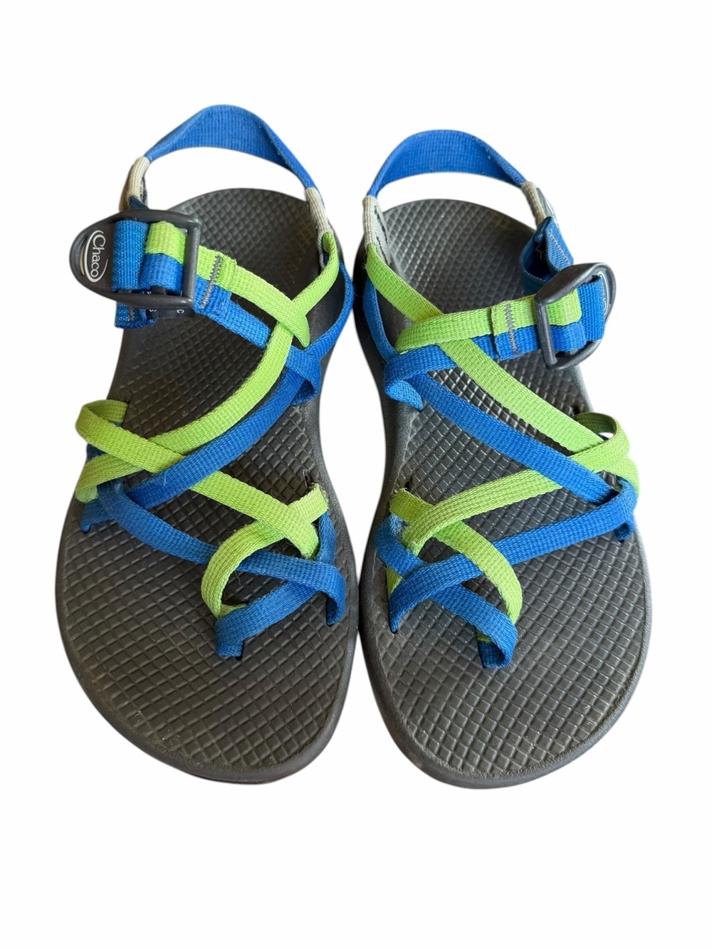 Chaco 6 Blue & Green Z-Cloud Summer Sandals Casual Seahawks Outdoors Water Shoes